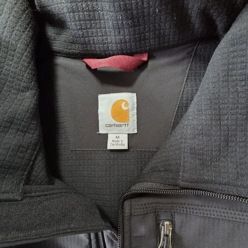 Carhartt Crowley Softshell Vest Black Men's M Full Zip 102219 001 - Picture 3 of 10